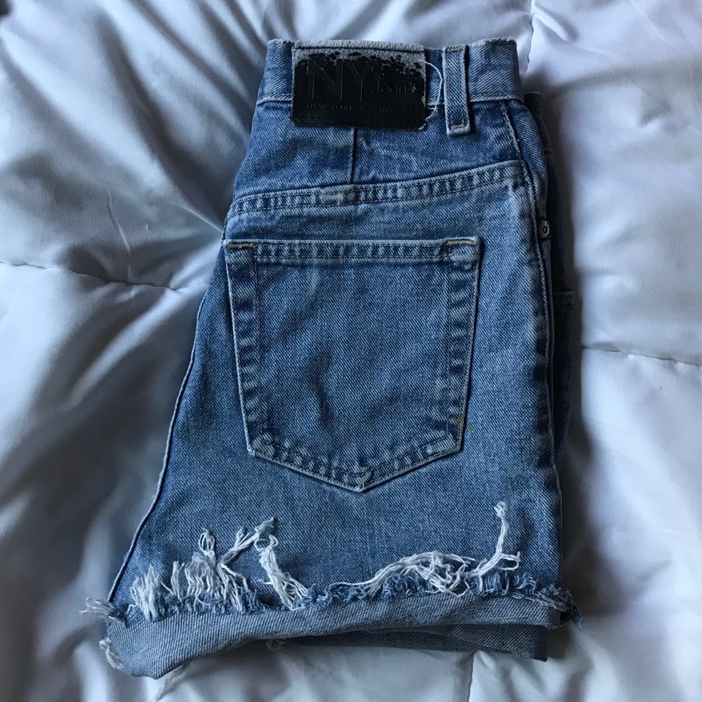 New York & Co High Waisted Jean Shorts